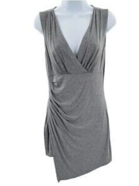 White House Black Market, Gray Sleeveless Mini-Dress Size Small Pencil Style